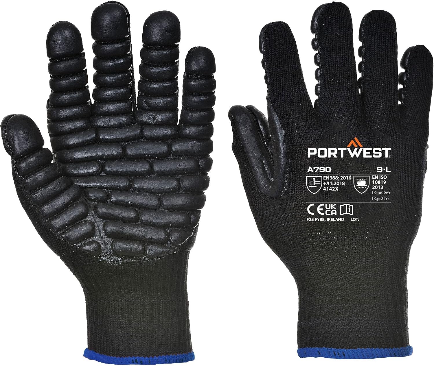Portwest A790 Anti-Vibration Gloves — EN ISO 10819